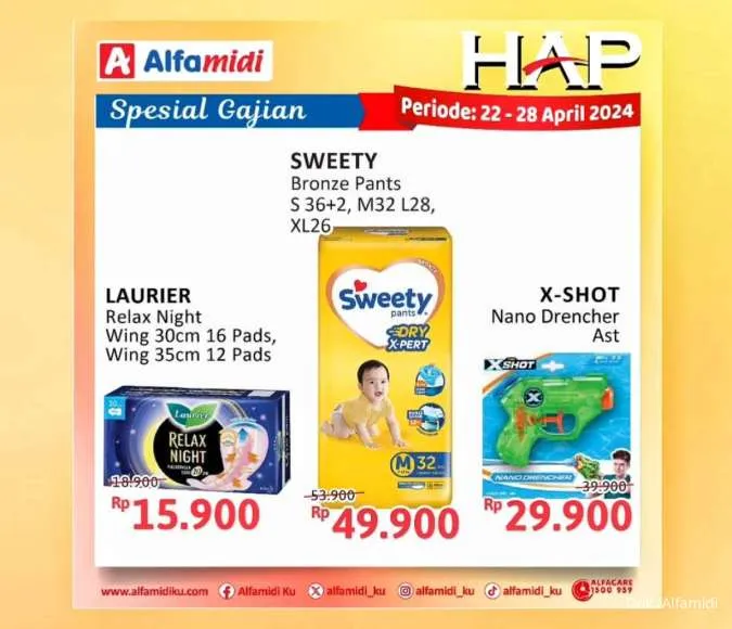 Promo Alfamidi Hemat Satu Pekan Spesial Gajian Periode 22-28 April 2024