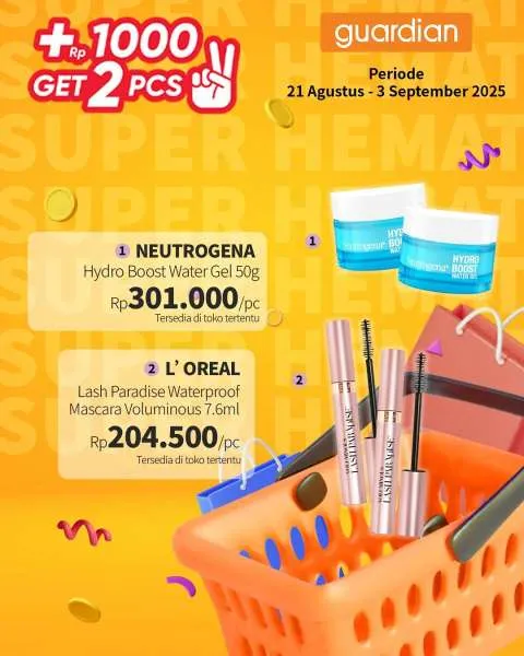 Promo Guardian Super Hemat Periode 21 Agustus-3 September 2025