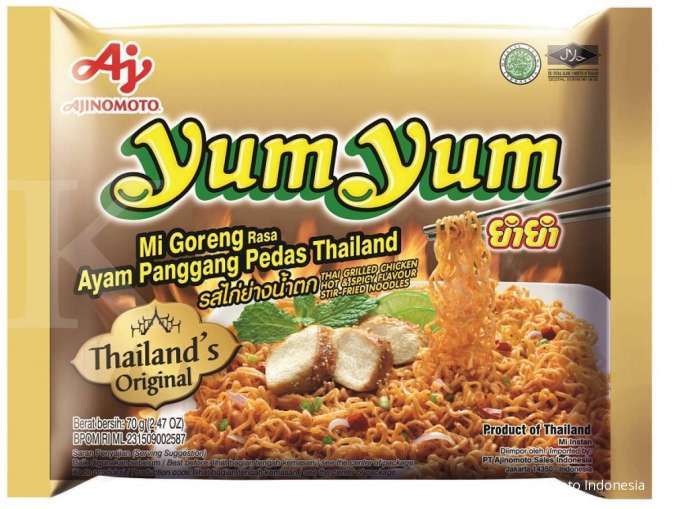 Ajinomoto hadirkan YumYum Thai Grilled Chicken, mi instan impor cita rasa Thailand 