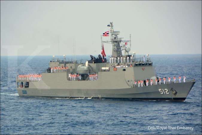 Kapal perang Indonesia lebih sedikit dari Thailand, ini perbandingannya