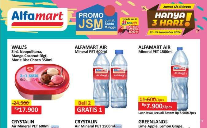 Promo JSM Alfamart 24 November 2024, Es Krim Walls Lebih Murah Sampai Hari Ini