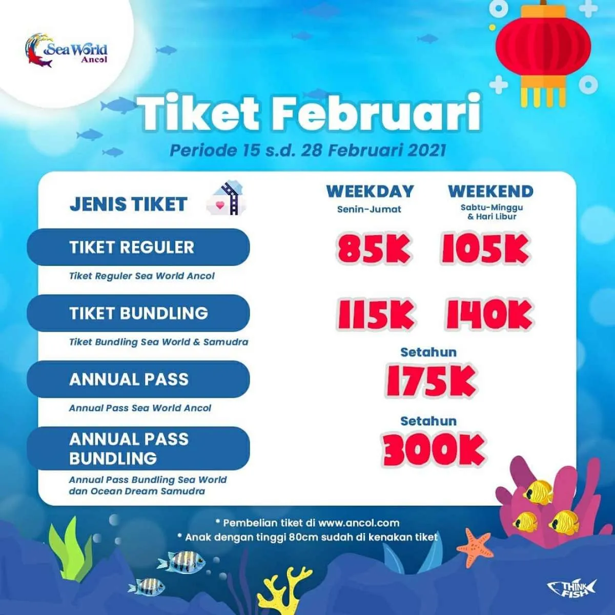 Buruan, promo tiket masuk Sea World Ancol segera berakhir