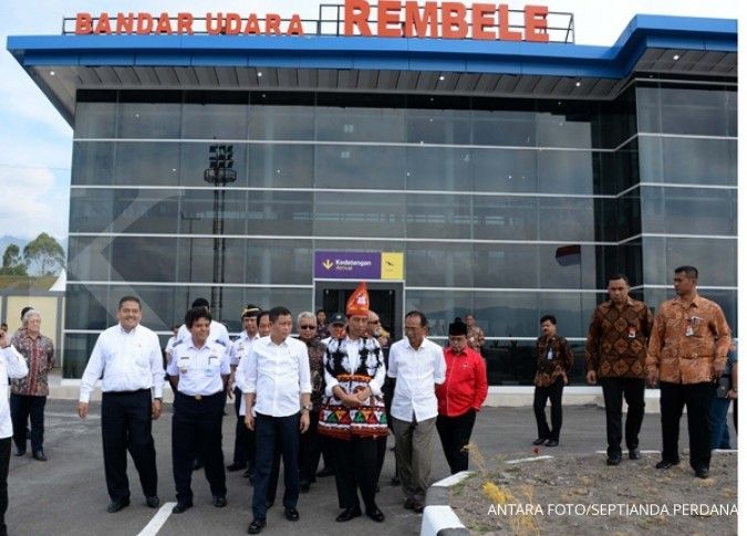 Presiden Jokowi resmikan perluasan Bandara Rembele