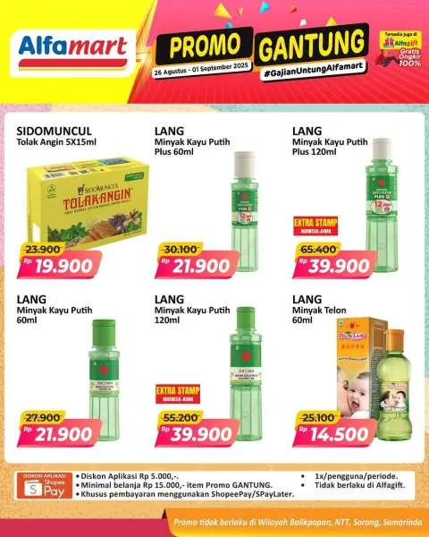 Promo Alfamart Gantung Periode 26 Agustus-1 September 2025
