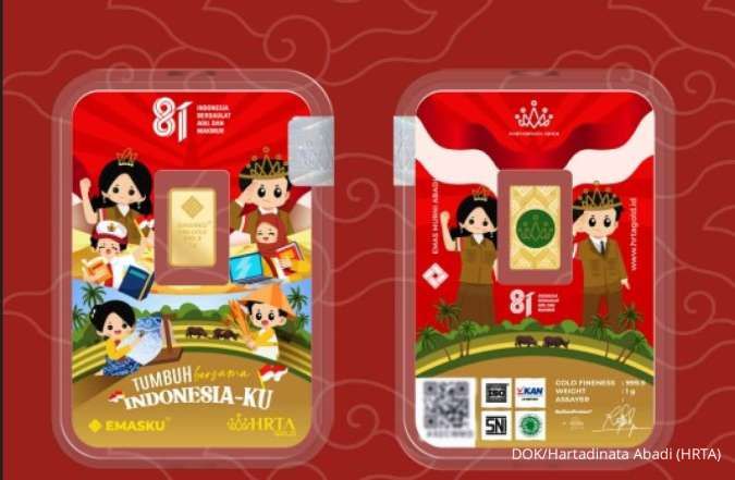 Hartadinata Abadi (HRTA) Luncurkan Produk Emas Batangan Spesial Kemerdekaan RI