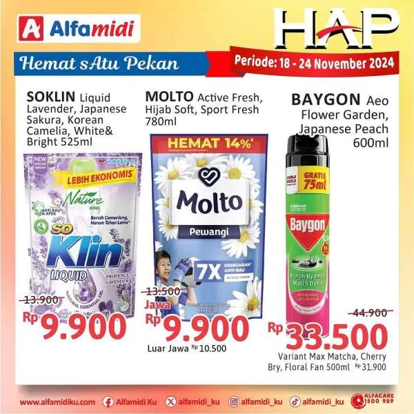 Promo Alfamidi Hemat Satu Pekan Periode 18-24 November 2024