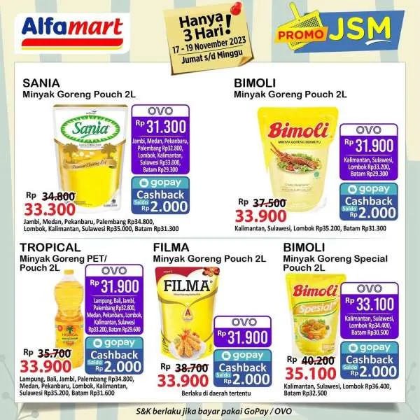 Promo JSM Alfamart Terbaru 17-19 November 2023, Promo Hanya 3 Hari