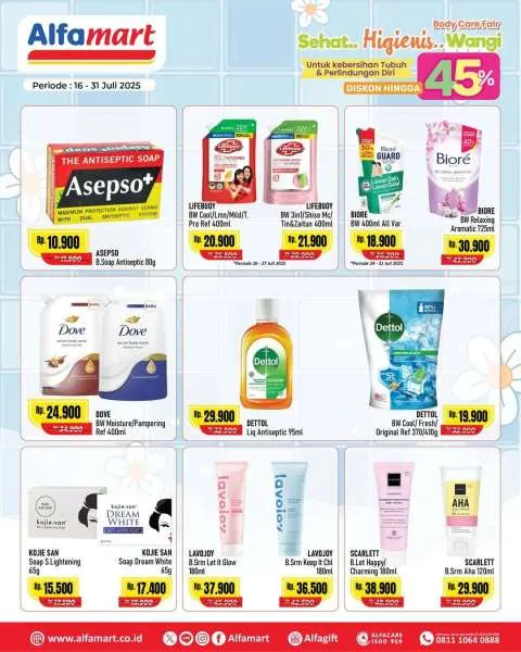 Promo Alfamart Body Care Fair Periode 16-31 Juli 2025