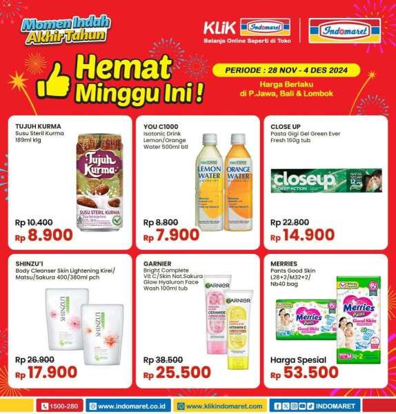 Promo Indomaret 28 November-4 Desember 2024 Hemat Minggu Ini