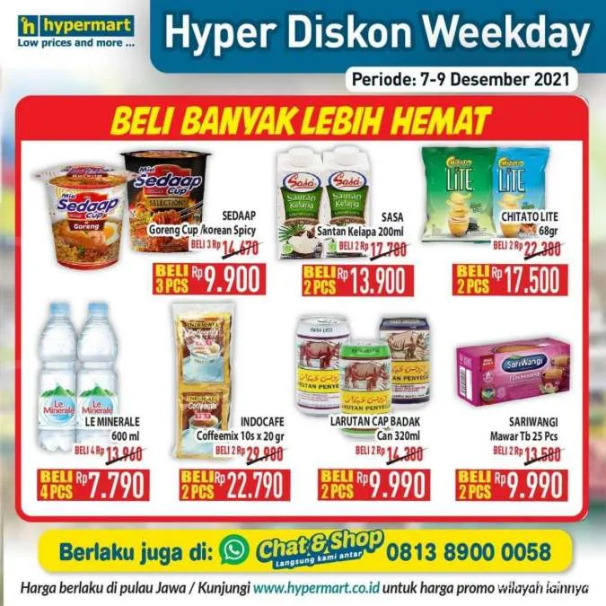Promo Hypermart Hyper Diskon Weekday 7-9 Desember 2021
