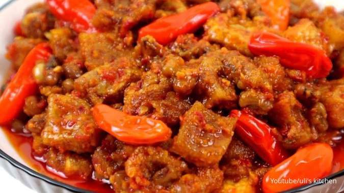 Resep Sambal Krecek Basah Lengkap Isi Kerupuk Kulit, Tetelan, dan Tahu Goreng