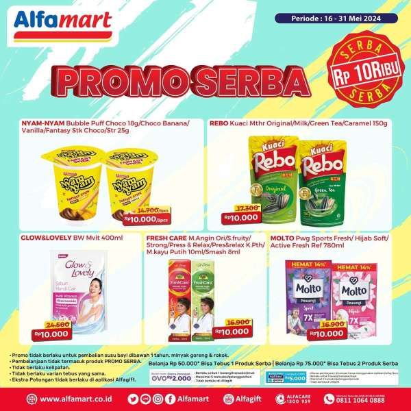 Promo Alfamart 16-31 Mei 2024 Serba Rp 10.000