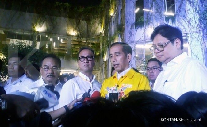 Jokowi dan Ketum Parpol hadiri HUT Partai Golkar