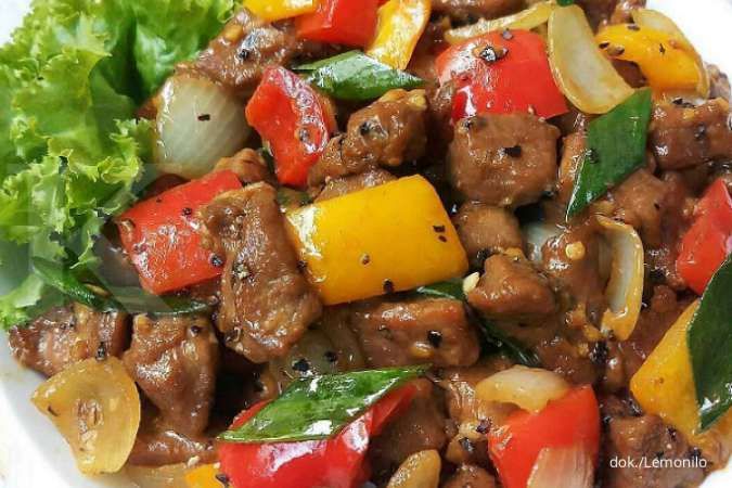 Resep Cah Daging Kecap Paprika, Menu Harum Masakan Daging yang Ditumis