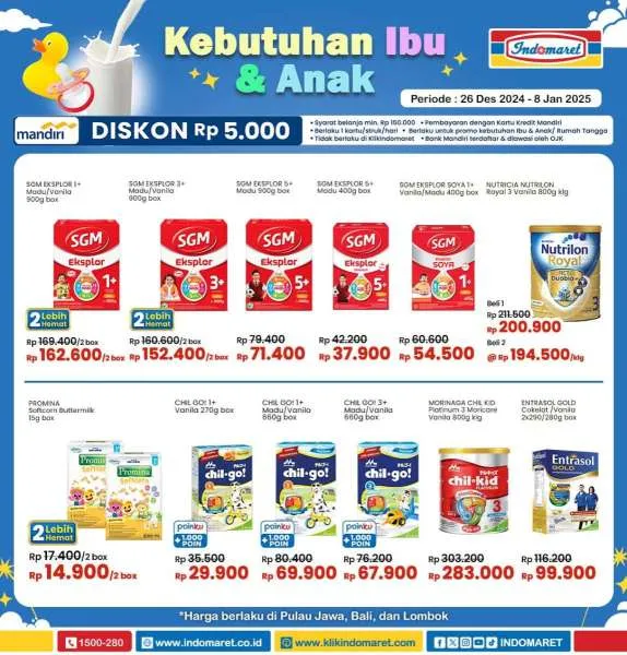 Promo Indomaret Super Hemat Periode 26 Desember 2024-8 Januari 2025