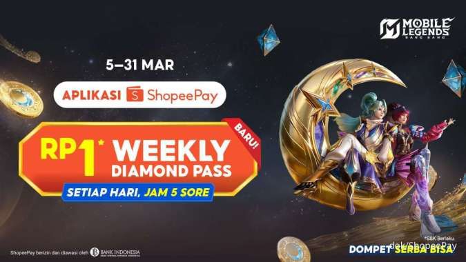 ShopeePay Luncurkan Promo Weekly Diamond Pass MLBB Rp 1
