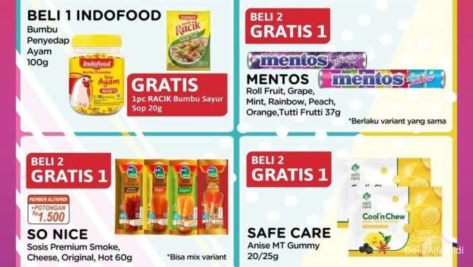 Promo Alfamidi Ngartis 1-15 Mei 2025, Beli 1 Gratis 1 Bumbu Indofood-Pepsodent