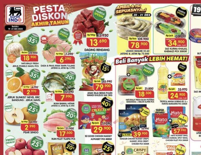 Katalog Promo JSM Superindo Diskon hingga 40% Periode 19-21 Desember 2025