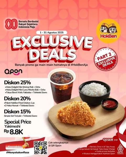 Promo HokBen x QPon Agustus 2025