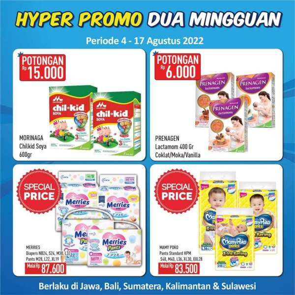 Katalog Promo Hypermart Dua Mingguan Periode 4-17 Agustus 2022
