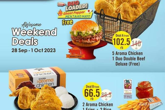 Promo A&W Terbaru Ghost Pepper Mentaiko di Weekend Deals 28 September-1 Oktober