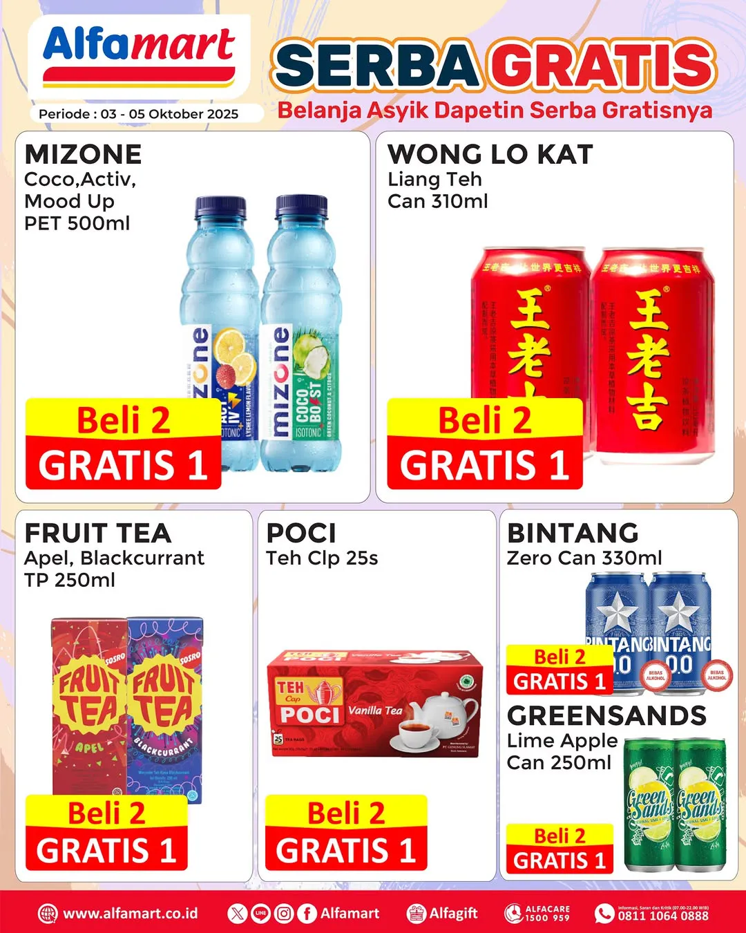 Promo Alfamart Serba Gratis Periode 3-5 Oktober 2025
