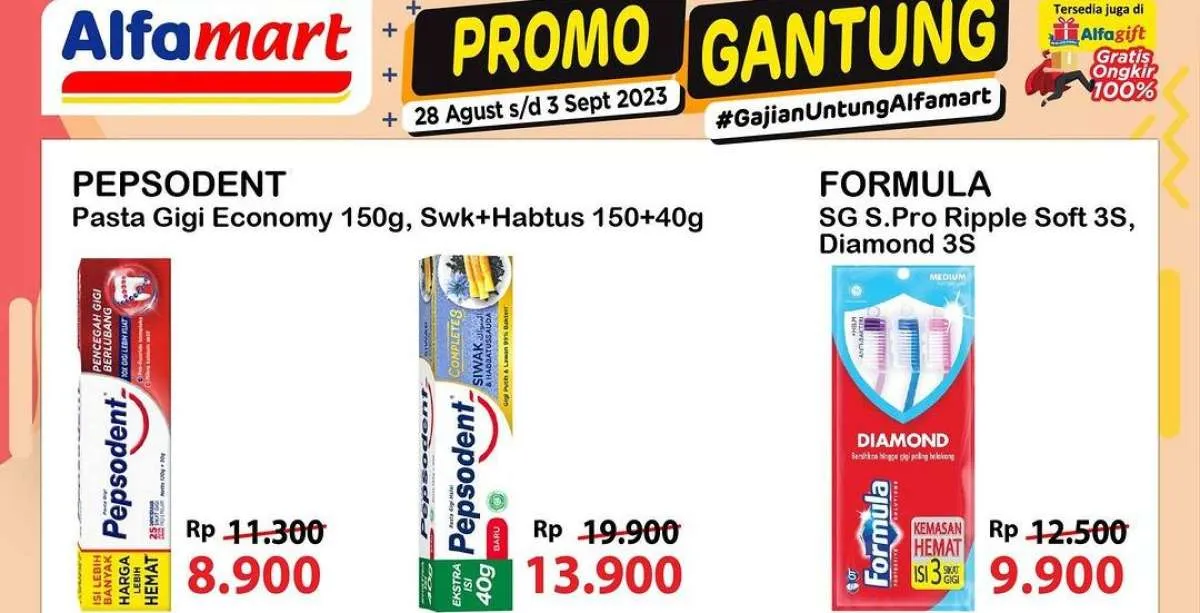 Promo JSM Alfamart Hari Ini Jumat 1 September 2023, Belanja Hemat Kebutuhan Harian