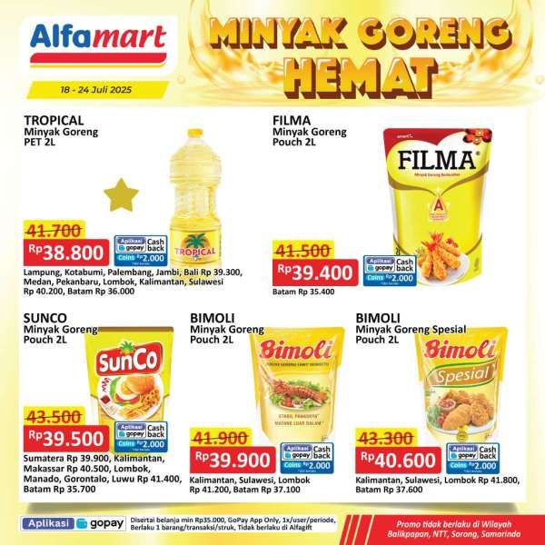 Promo Minyak Goreng Hemat di Alfamart 18-24 Juli 2025