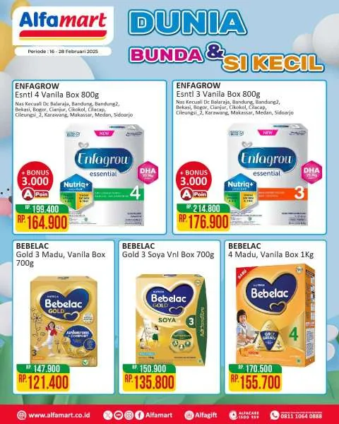 Promo Alfamart Dunia Bunda & Si Kecil Periode 16-28 Februari 2025