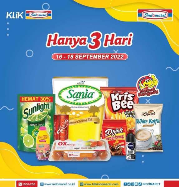 Katalog Promo Indomaret Hanya 3 Hari Periode 16-18 September 2022