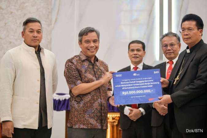 BTN Gandeng HKBP Salurkan Bantuan Banjir Bandang di Sumatera Utara