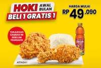 Promo CFC Hoki Awal Bulan 1-5 Oktober, Beli 1 Gratis 1 Pakat Ayam Goreng Komplit