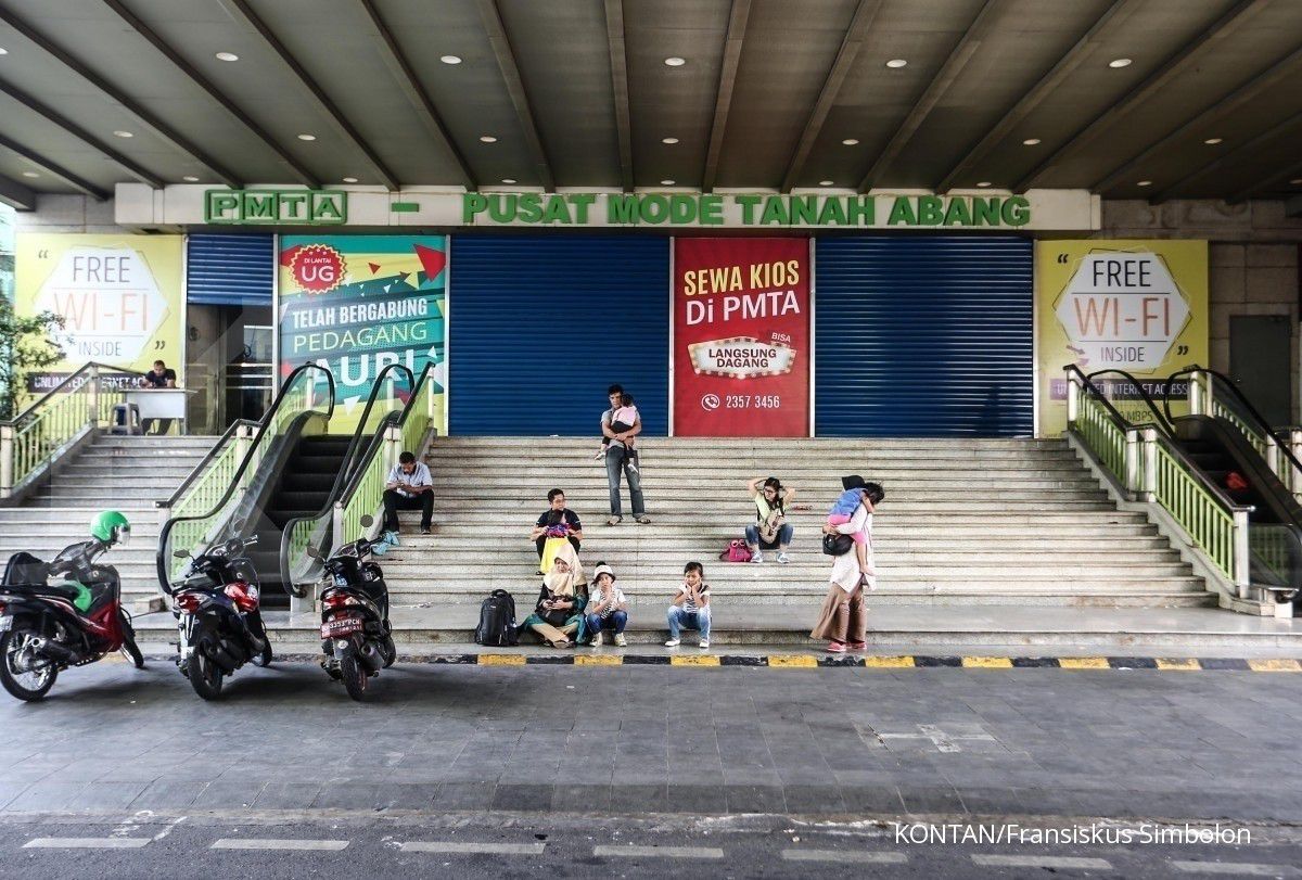 Pasar Tanah Abang masih tutup