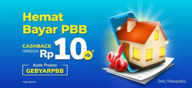 Promo Tokopedia Februari 2022, Bayar PBB Dapat Cashback Rp 10.000