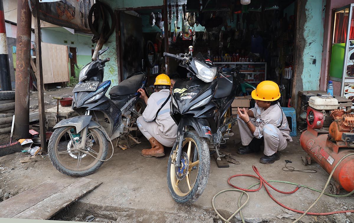 Ribuan Motor Pekerja di IMIP Dorong Usaha Bengkel di Bahodopi