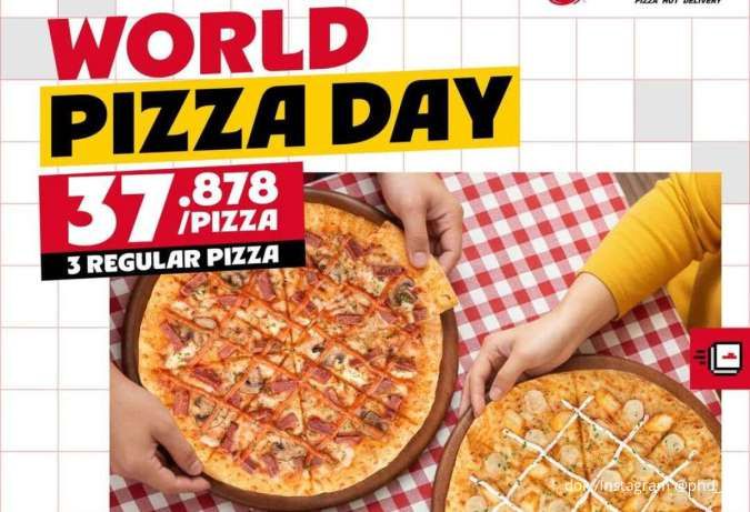 Kesempatan Terakhir! Promo PHD & Pizza Hut World Pizza Day Paket Hemat Rame-Rame