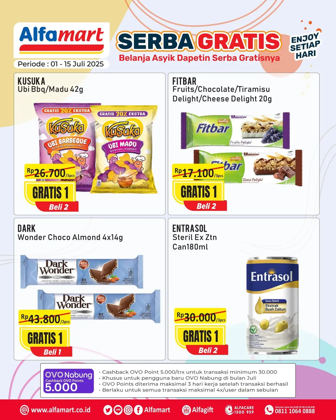 Promo Alfamart Serba Gratis Periode 1-15 Juli 2025