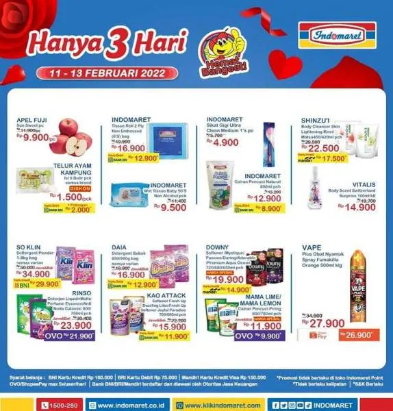 Promo JSM Indomaret Berlaku 11-13 Februari 2022