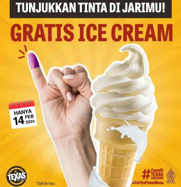 Promo Pemilu 2024 di Texas Chicken