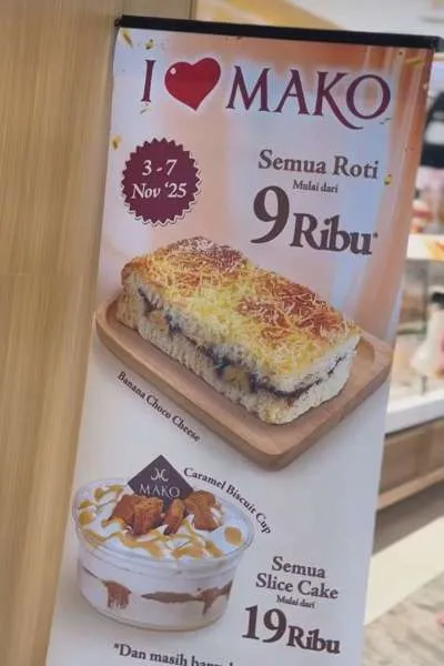 Promo Mako Bakery 3-7 November 2025