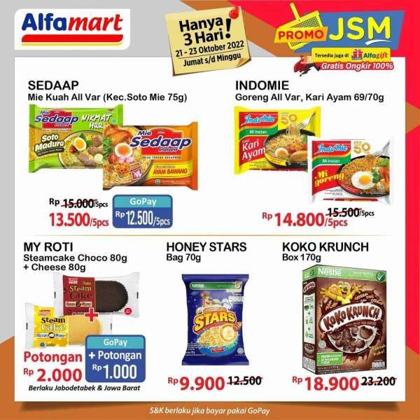 Katalog Promo JSM Alfamart Terbaru 21-23 Oktober 2022