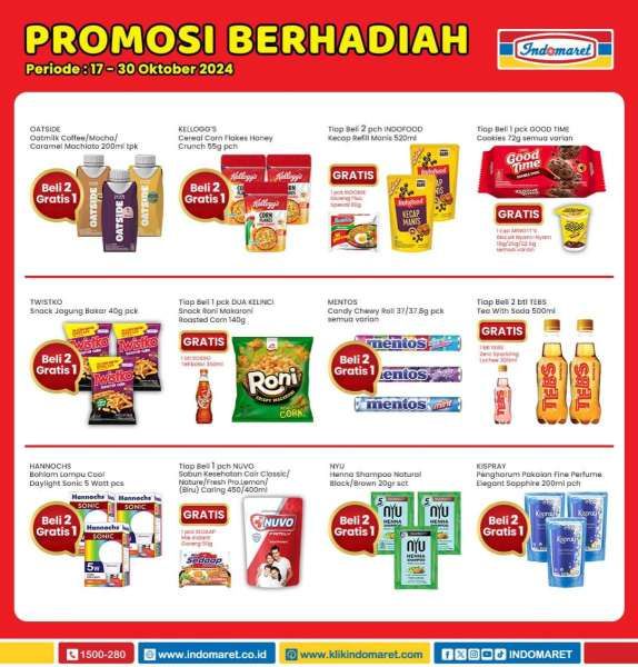 Promo Indomaret 17-30 Oktober 2024 Spesial Promosi Berhadiah