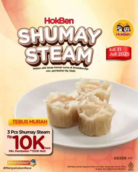Promo HokBen Tebus Murah Shumay Steam