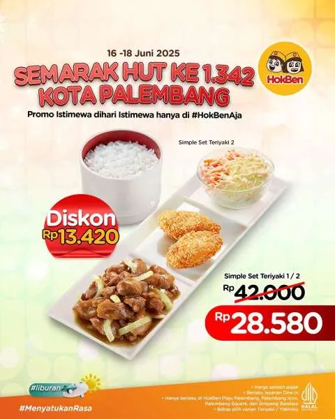 Promo HokBen HUT Kota Palembang