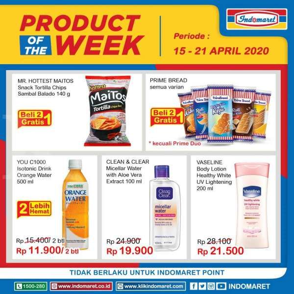 Promo Indomaret Product of The Week 15-21 April 2020
