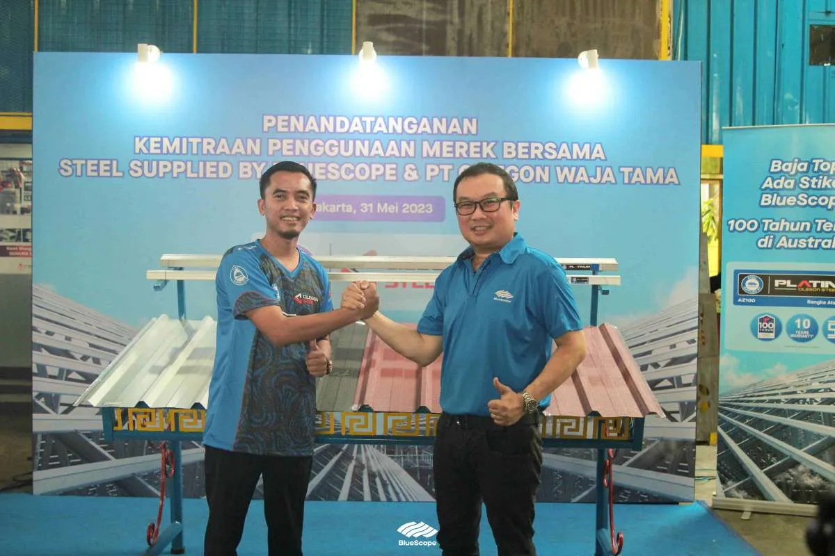 PT NS BlueScope Indonesia dan PT Cilegon Waja Tama Membentuk Kemitraan Strategis 