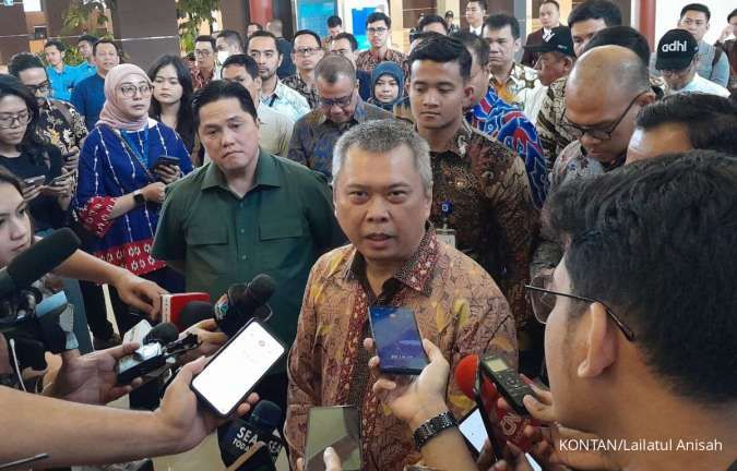 Menhub Dedy Purwagandhi di Bandara Soekarno-Hatta.
