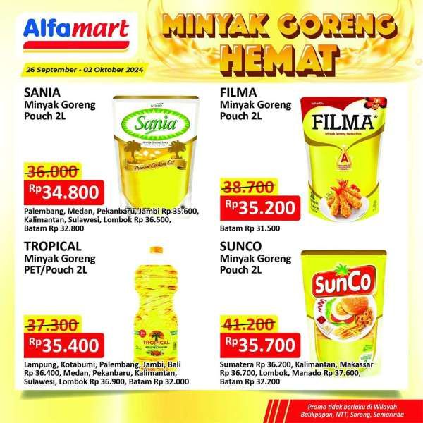 Promo Minyak Goreng Hemat di Alfamart 26 September-2 Oktober 2024