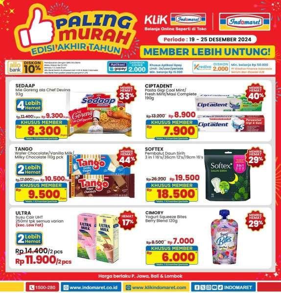 Promo Indomaret 19-25 Desember 2024 Paling Murah