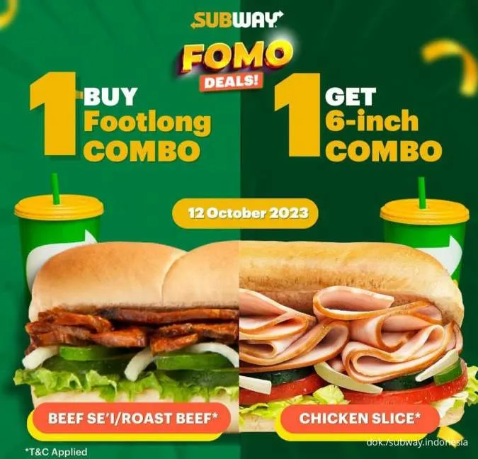 Promo Subway FOMO Deals